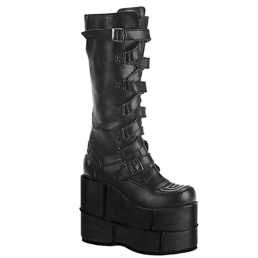 STACK-308 *7" Zip-Zag Strap PF Goth Cyber GoGo Punk Knee BT