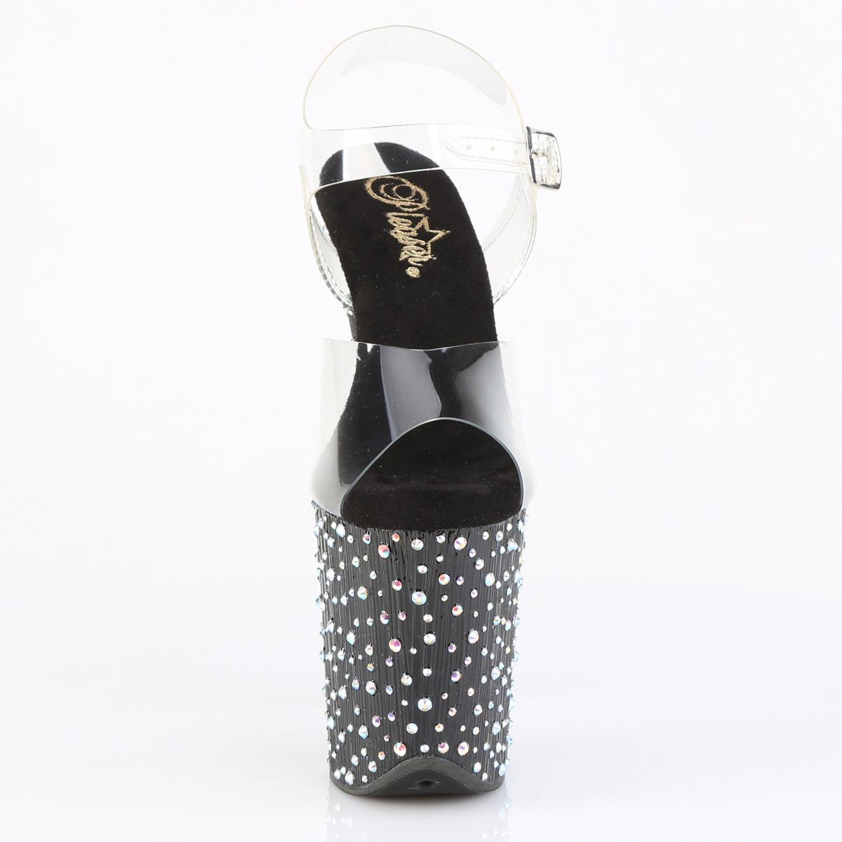 STARDANCE-808 8" Heel, 4" PF Ankle Strap Sandal