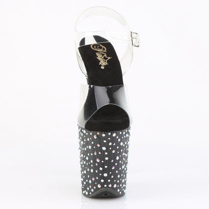 STARDANCE-808 8" Heel, 4" PF Ankle Strap Sandal