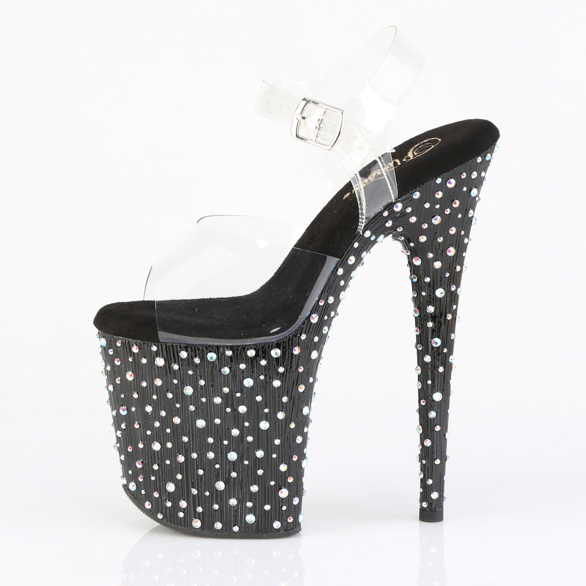 STARDANCE-808 8" Heel, 4" PF Ankle Strap Sandal