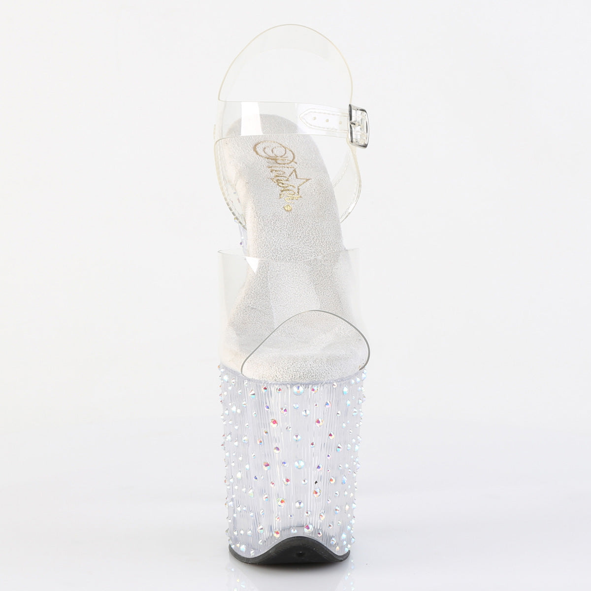 STARDANCE-808 8" Heel, 4" PF Ankle Strap Sandal