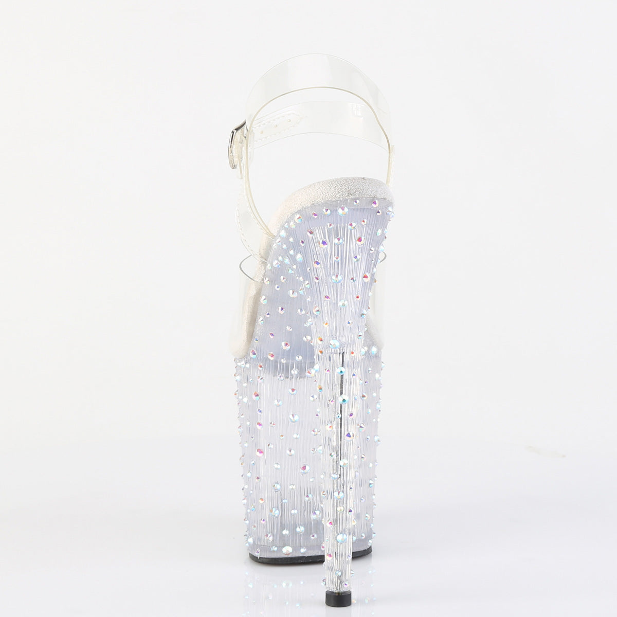 STARDANCE-808 8" Heel, 4" PF Ankle Strap Sandal