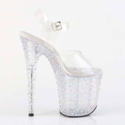 STARDANCE-808 8" Heel, 4" PF Ankle Strap Sandal