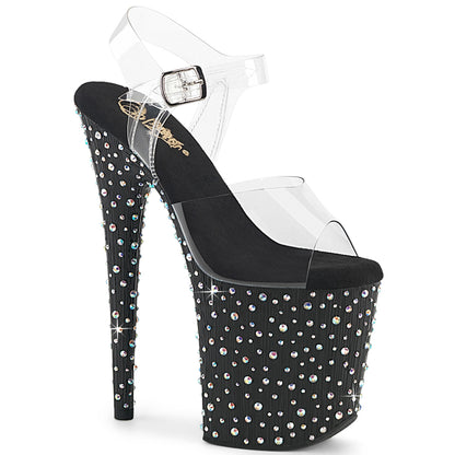 STARDANCE-808 8" Heel, 4" PF Ankle Strap Sandal
