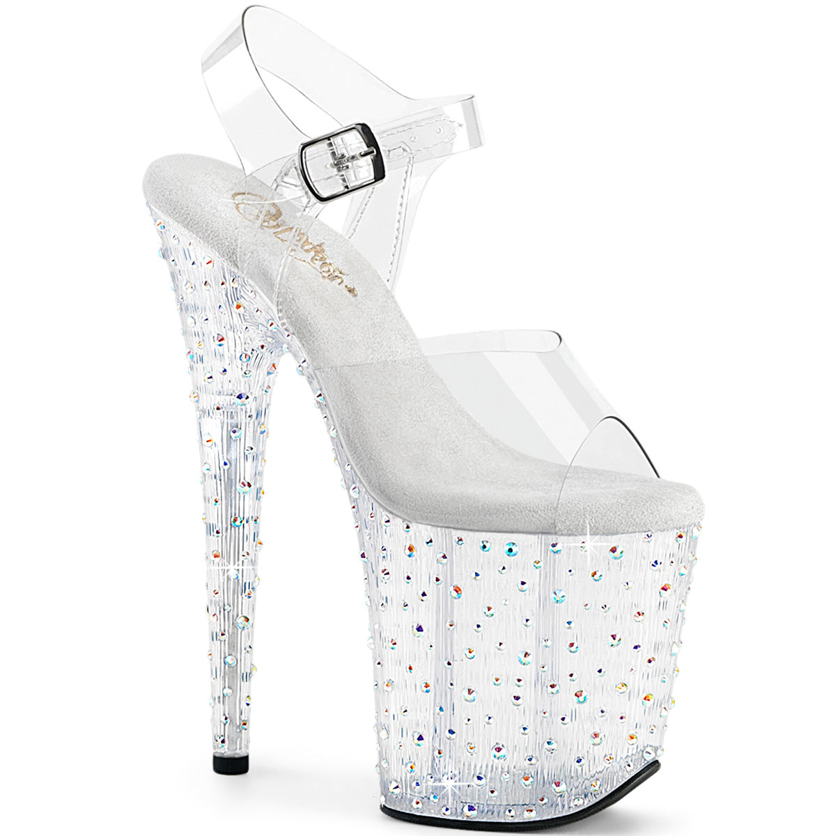 STARDANCE-808 8" Heel, 4" PF Ankle Strap Sandal