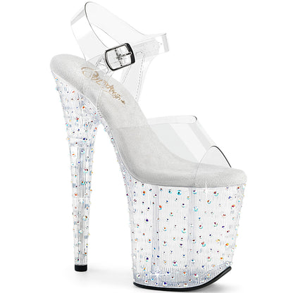 STARDANCE-808 8" Heel, 4" PF Ankle Strap Sandal