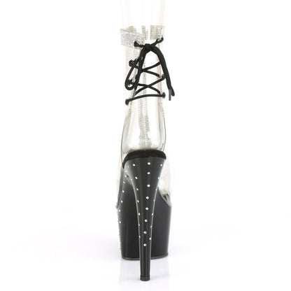 STARDUST-1018C-2RS *7" Heel, 2 3/4" PF Open Toe/Heel Ankle Boot w/RS