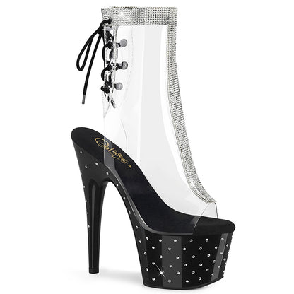 STARDUST-1018C-2RS *7" Heel, 2 3/4" PF Open Toe/Heel Ankle Boot w/RS