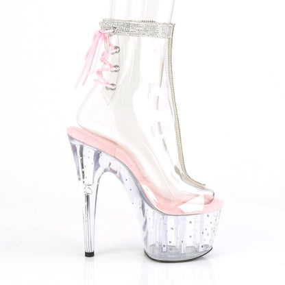STARDUST-1018C-2RS *7" Heel, 2 3/4" PF Open Toe/Heel Ankle Boot w/RS
