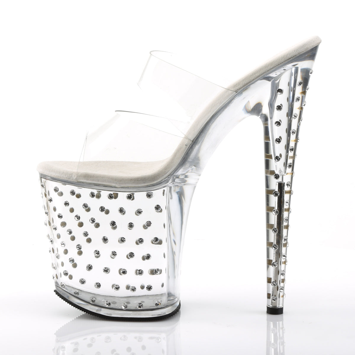 STARDUST-802 8" Heel, 4" PF Two Band Slide w/ RS Studded Bottom