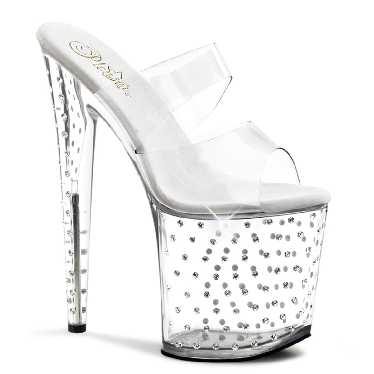 STARDUST-802 8" Heel, 4" PF Two Band Slide w/ RS Studded Bottom