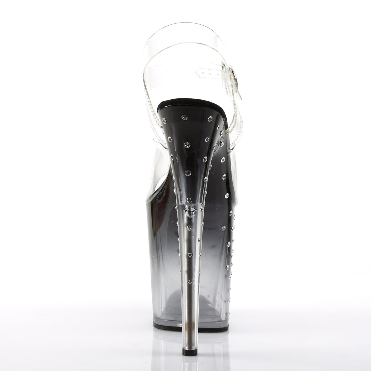 STARDUST-808T 8" Heel, 4" PF Ankle Strap Sandal w/RS Studded Bottom