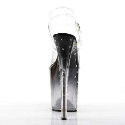 STARDUST-808T 8" Heel, 4" PF Ankle Strap Sandal w/RS Studded Bottom