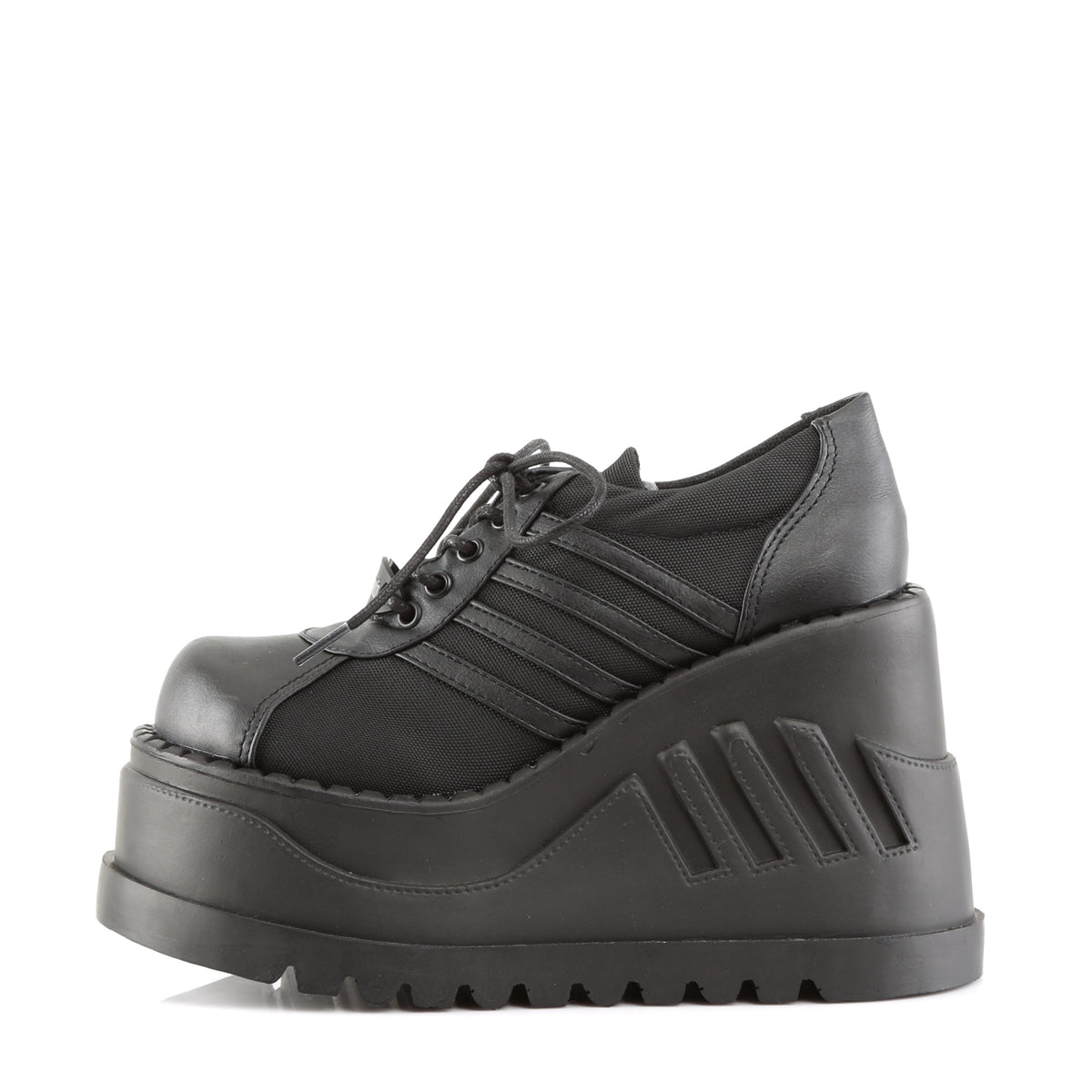 STOMP-08 4 3/4" PF Goth Punk Cyber Gogo shoes w/ Zipper