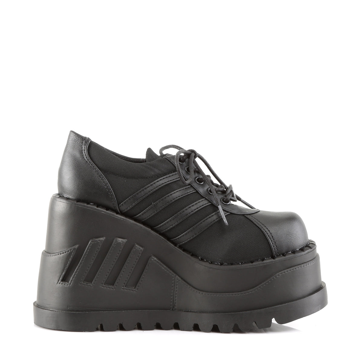 STOMP-08 4 3/4" PF Goth Punk Cyber Gogo shoes w/ Zipper