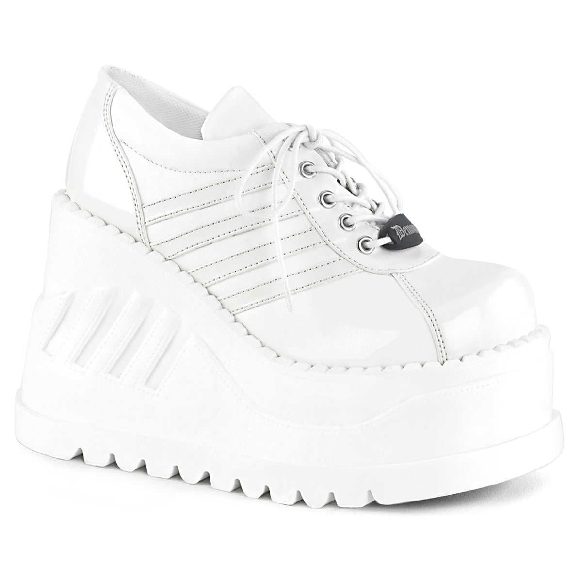 STOMP-08 4 3/4" PF Goth Punk Cyber Gogo shoes w/ Zipper