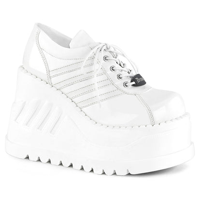 STOMP-08 4 3/4" PF Goth Punk Cyber Gogo shoes w/ Zipper
