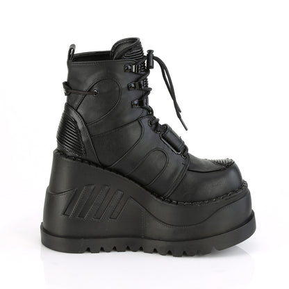 STOMP-13 4 3/4" Wedge PF Lace-Up Ankle Boot w/ Hook & Loop Strap