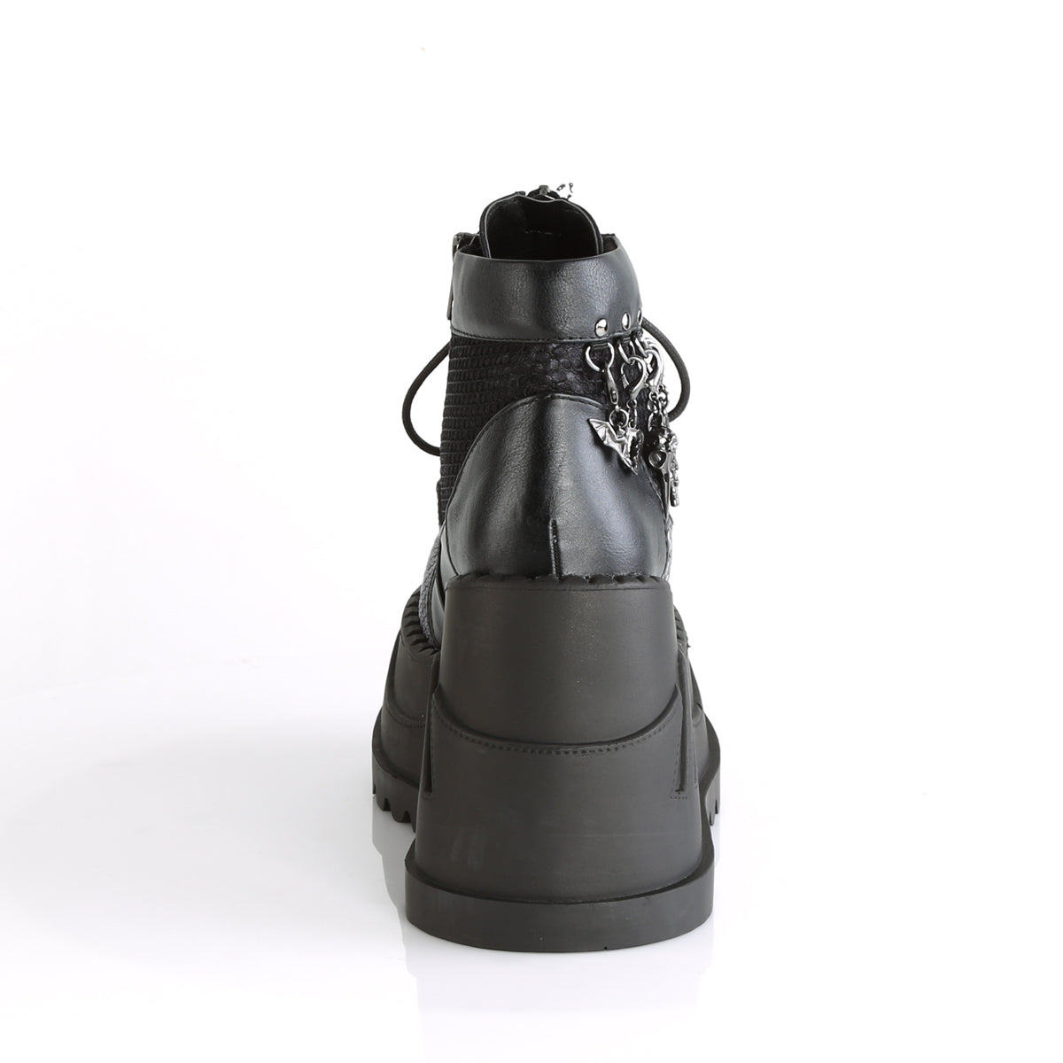 STOMP-18 *4 3/4" PF Lace-Up Wedge Bootie, Inside Zip