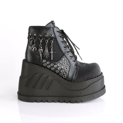 STOMP-18 *4 3/4" PF Lace-Up Wedge Bootie, Inside Zip