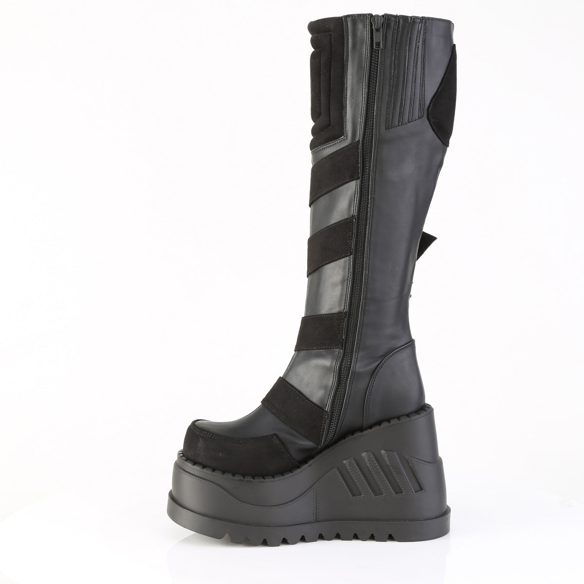 STOMP-228 4 3/4" Wedge PF Knee High Boot, Inside Zip