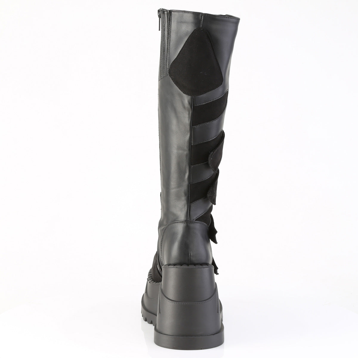 STOMP-228 4 3/4" Wedge PF Knee High Boot, Inside Zip