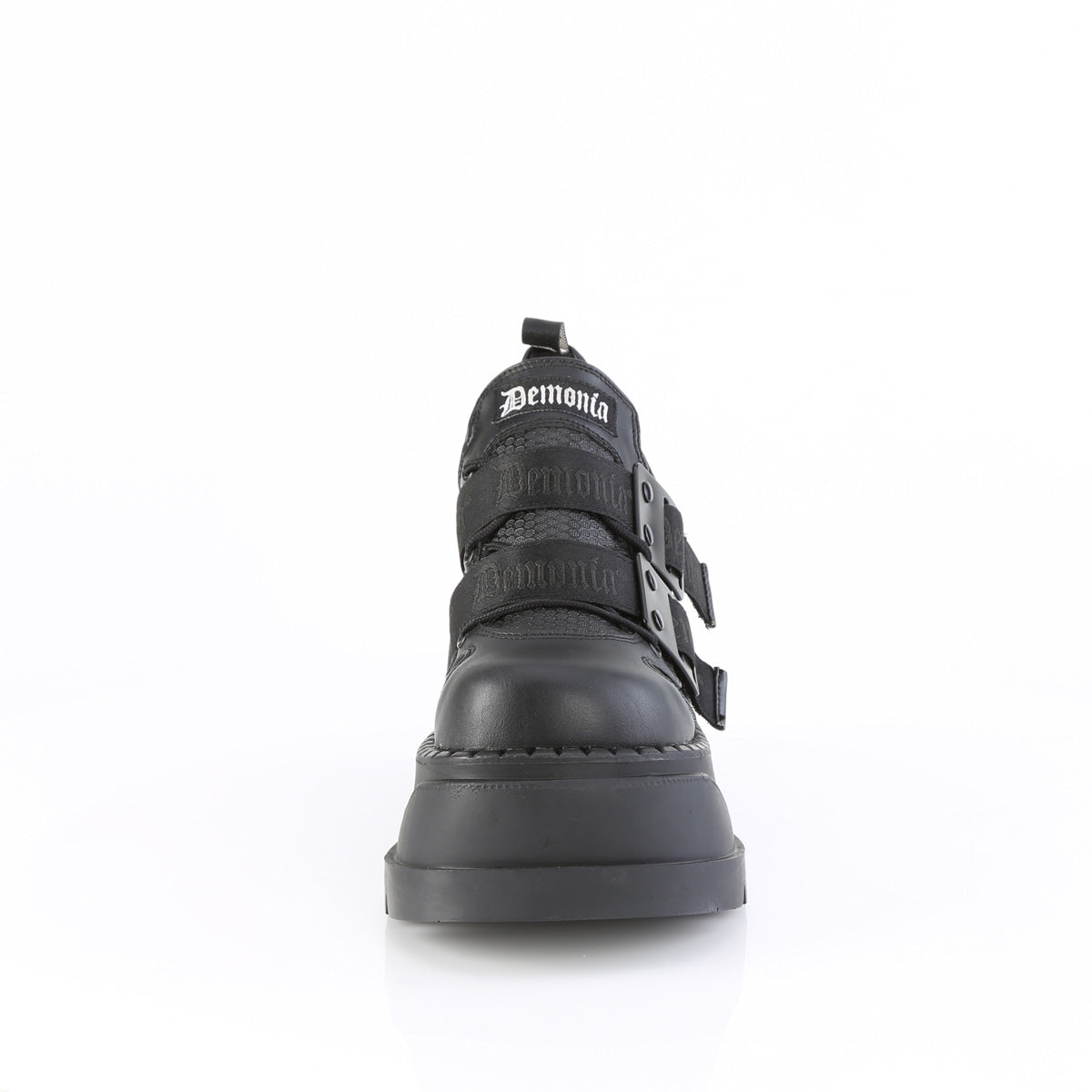 STOMP-28 4 3/4" Wedge PF Lace-Up Shoe w/ Hook-N-Loop Straps