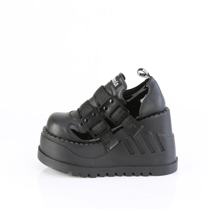 STOMP-28 4 3/4" Wedge PF Lace-Up Shoe w/ Hook-N-Loop Straps