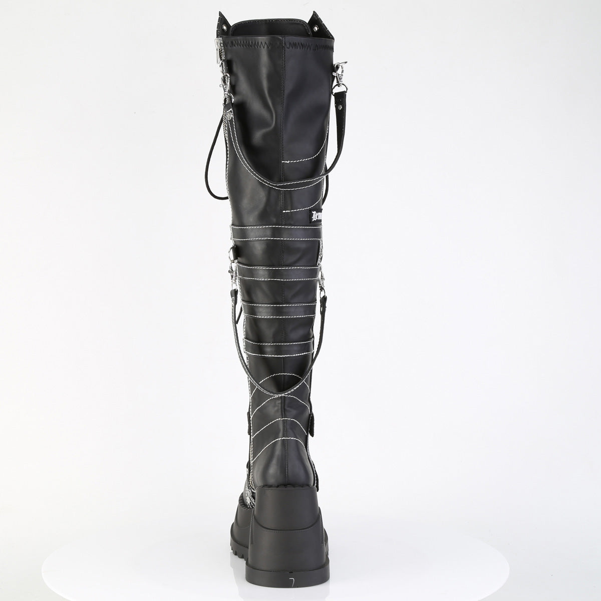 STOMP-310 4 3/4" Wedge PF STR Over-The-Knee Boot, Inside Zip