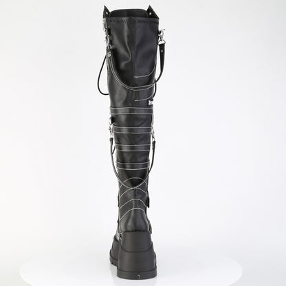 STOMP-310 4 3/4" Wedge PF STR Over-The-Knee Boot, Inside Zip