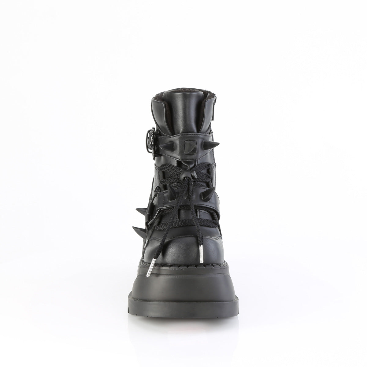STOMP-60 *4 3/4" Wedge PF Lace-Up Ankle Boot, Inside Zip
