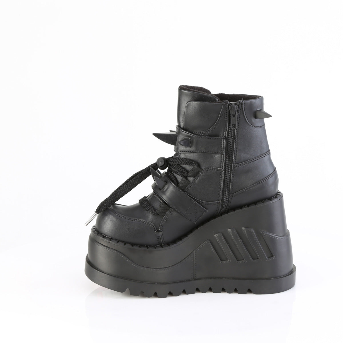 STOMP-60 *4 3/4" Wedge PF Lace-Up Ankle Boot, Inside Zip