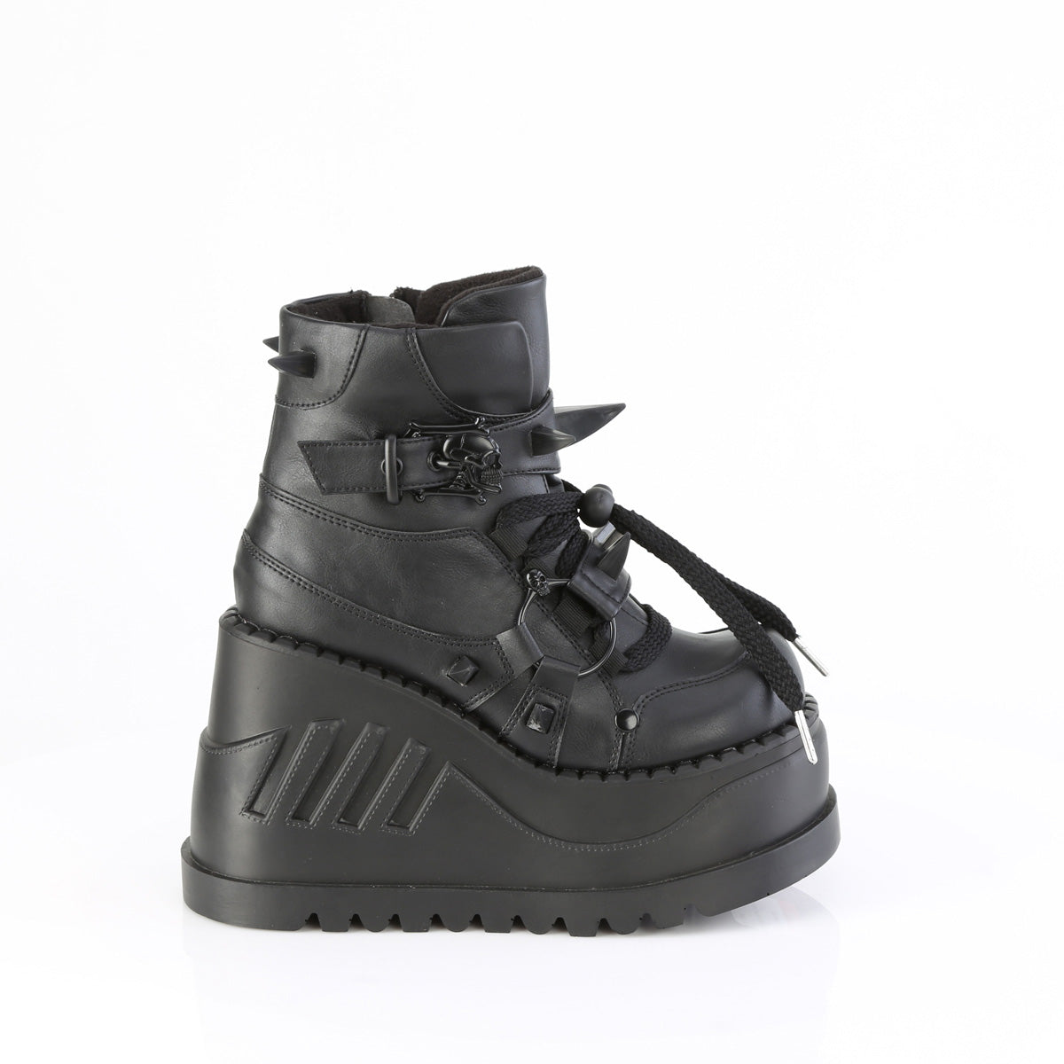 STOMP-60 *4 3/4" Wedge PF Lace-Up Ankle Boot, Inside Zip