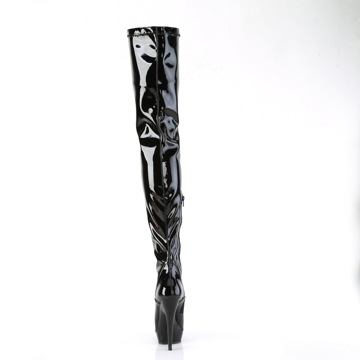 SULTRY-4000 *6" Heel, 1" PF Stretch Crotch Boot, Side Zip
