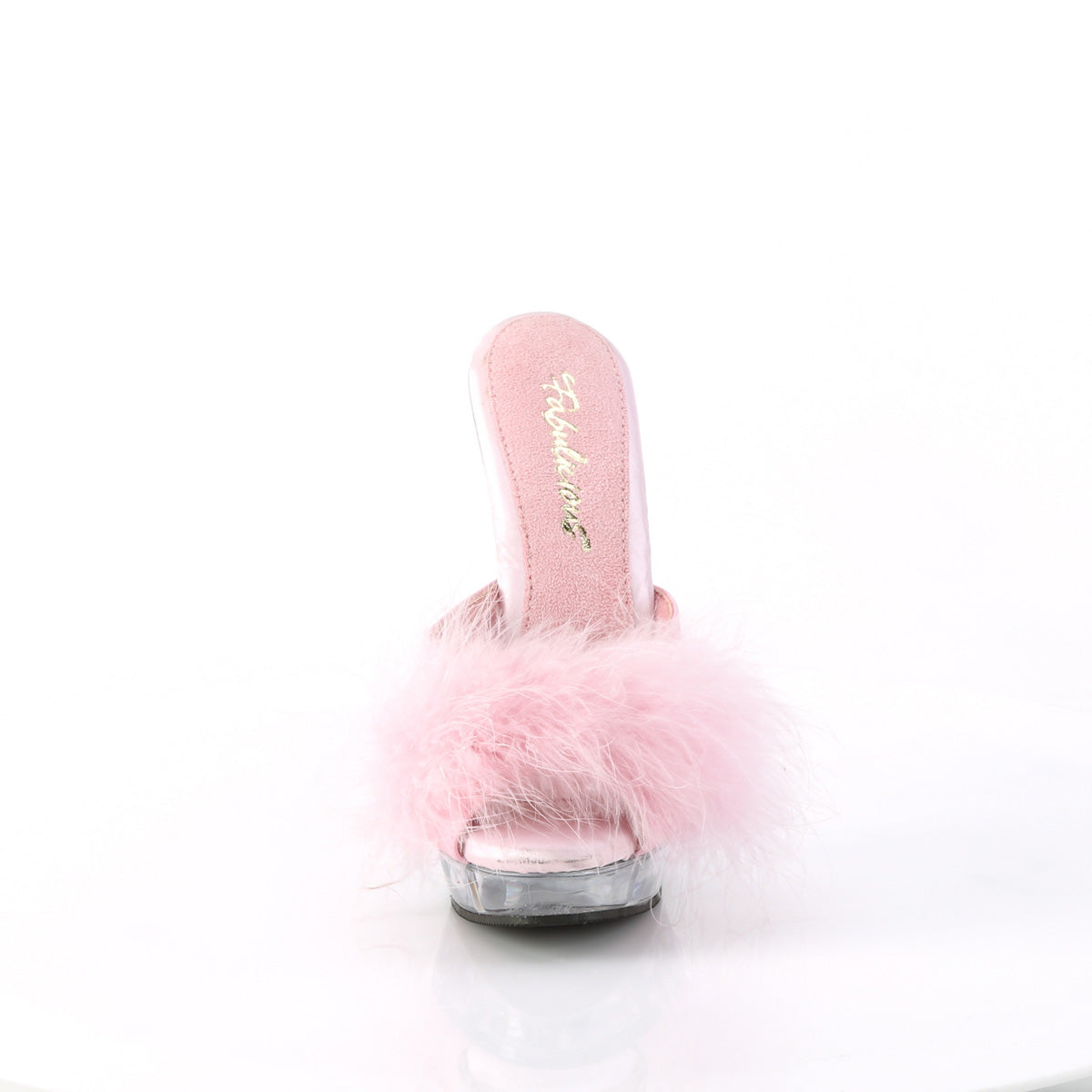 SULTRY-601F *6" Heel, 1" PF Marabou Slipper
