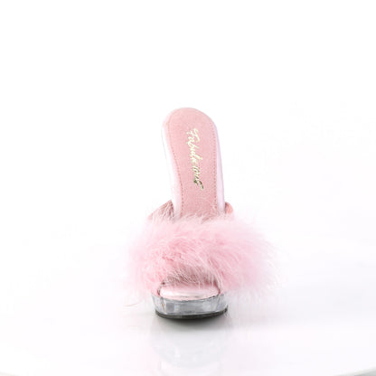 SULTRY-601F *6" Heel, 1" PF Marabou Slipper