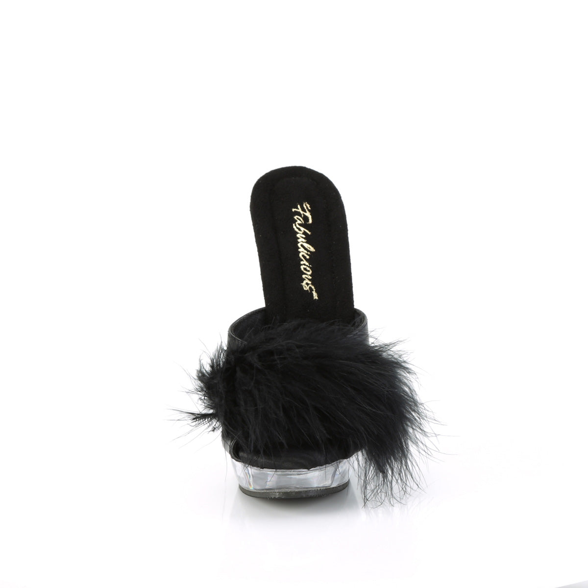 SULTRY-601F *6" Heel, 1" PF Marabou Slipper