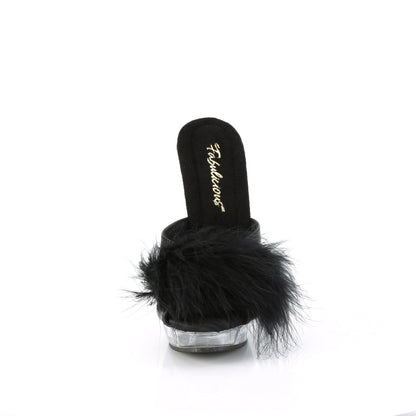 SULTRY-601F *6" Heel, 1" PF Marabou Slipper