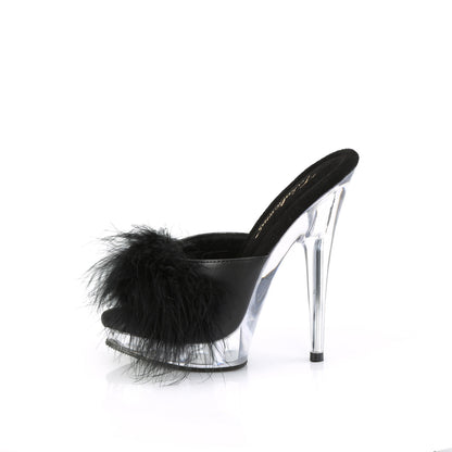 SULTRY-601F *6" Heel, 1" PF Marabou Slipper