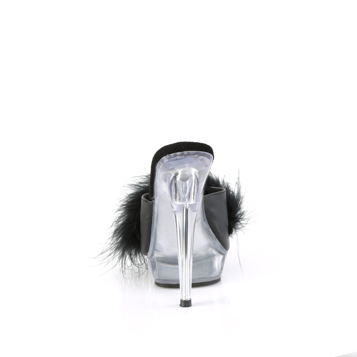 SULTRY-601F *6" Heel, 1" PF Marabou Slipper