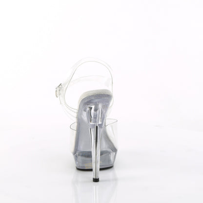 SULTRY-608 **6" Heel, 1" PF Ankle Strap Sandal