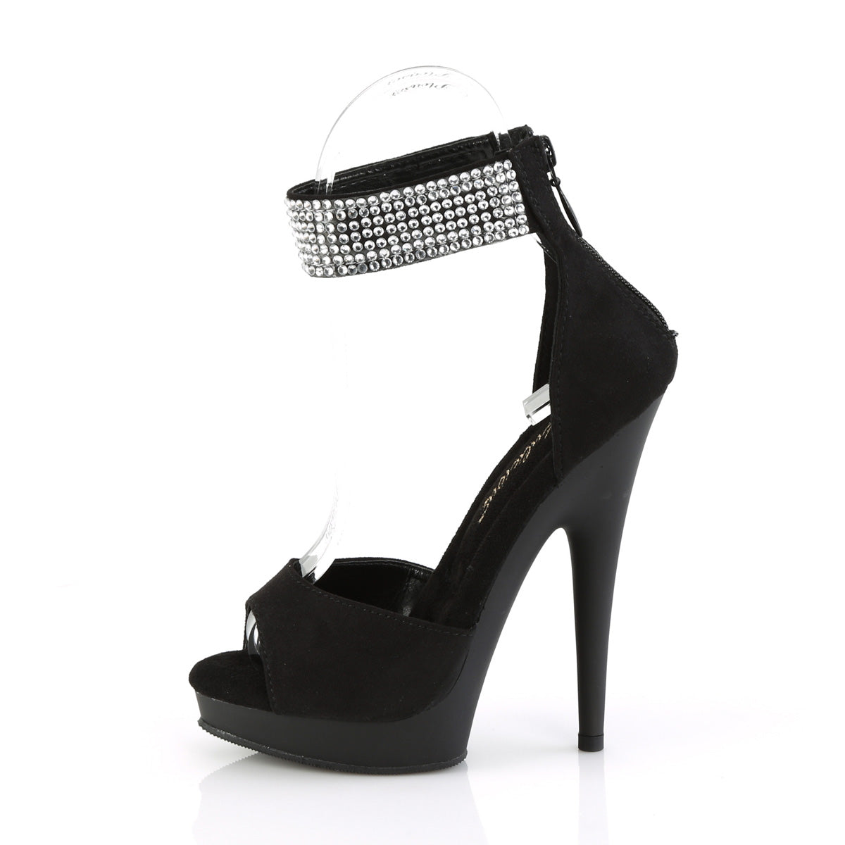 SULTRY-625 *6" Heel, 1" PF d'Orsay Sandal w/RS, Back Zip