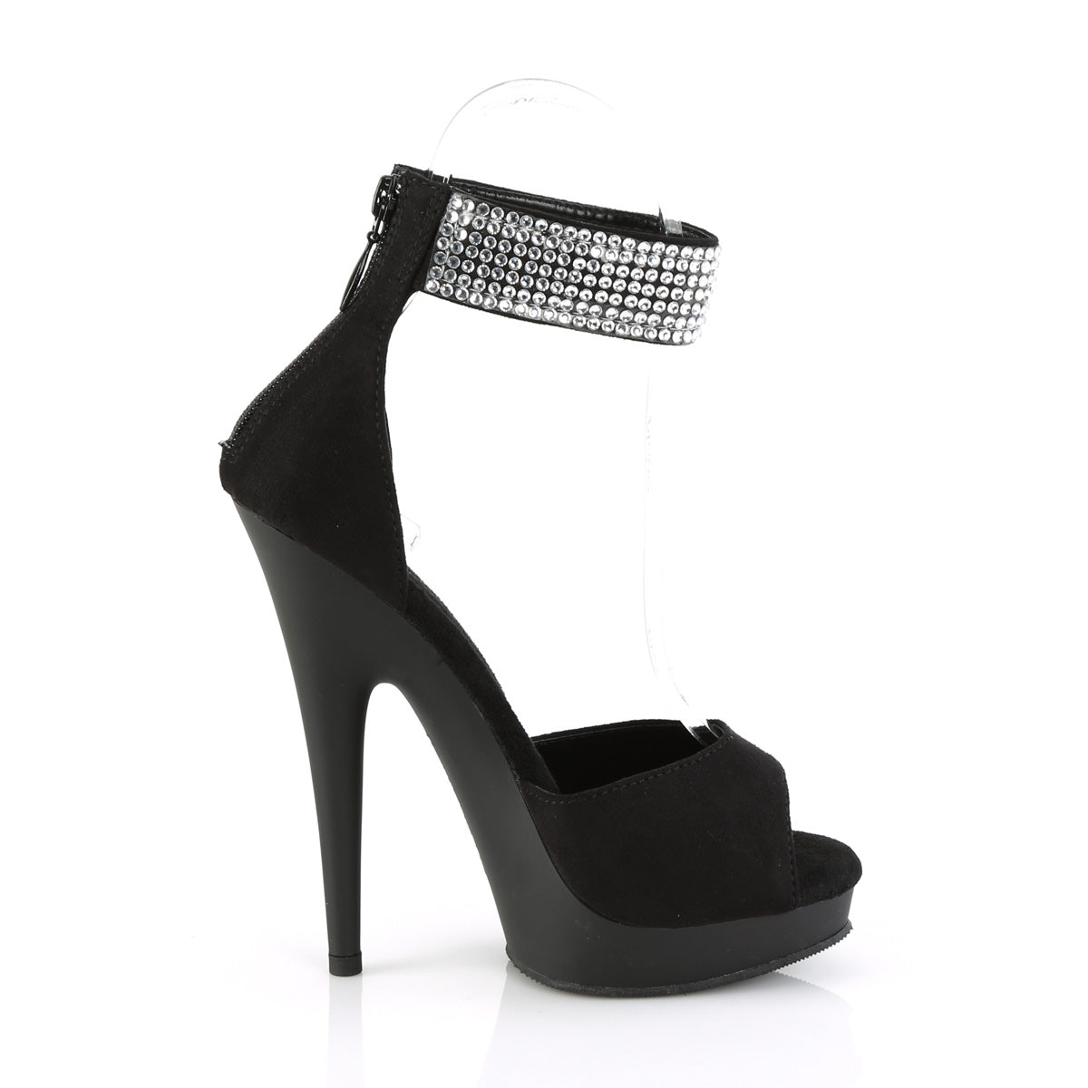 SULTRY-625 *6" Heel, 1" PF d'Orsay Sandal w/RS, Back Zip