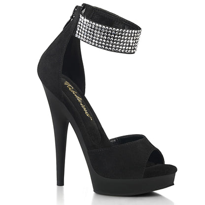 SULTRY-625 *6" Heel, 1" PF d'Orsay Sandal w/RS, Back Zip