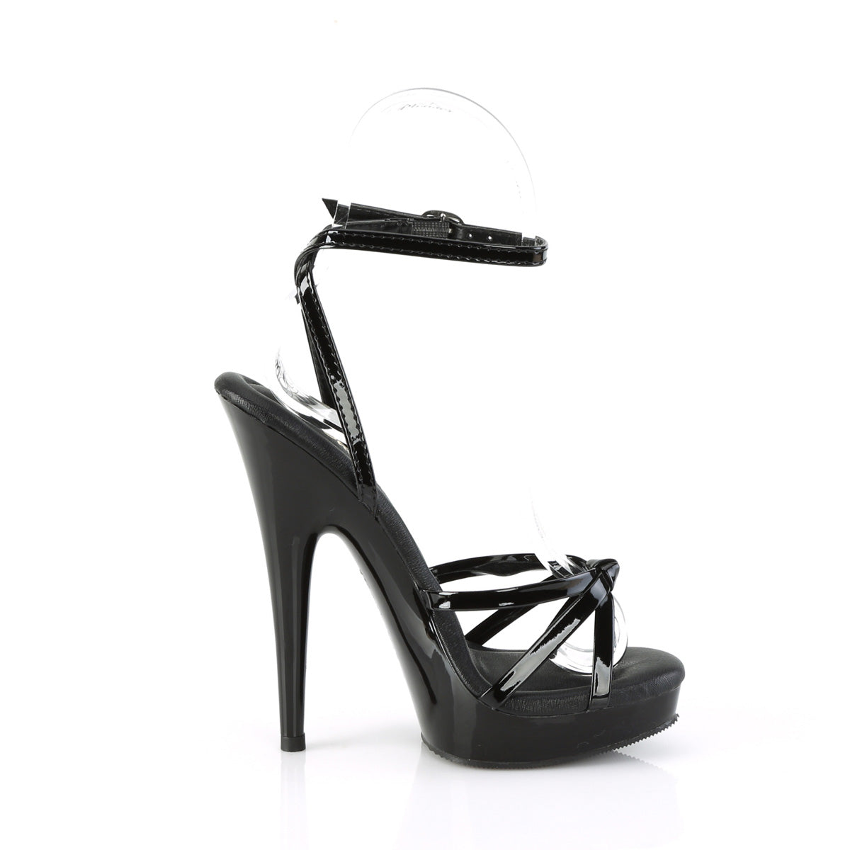 SULTRY-638 **6" Heel, 1" PF Wrap Around Knotted Strap Sandal