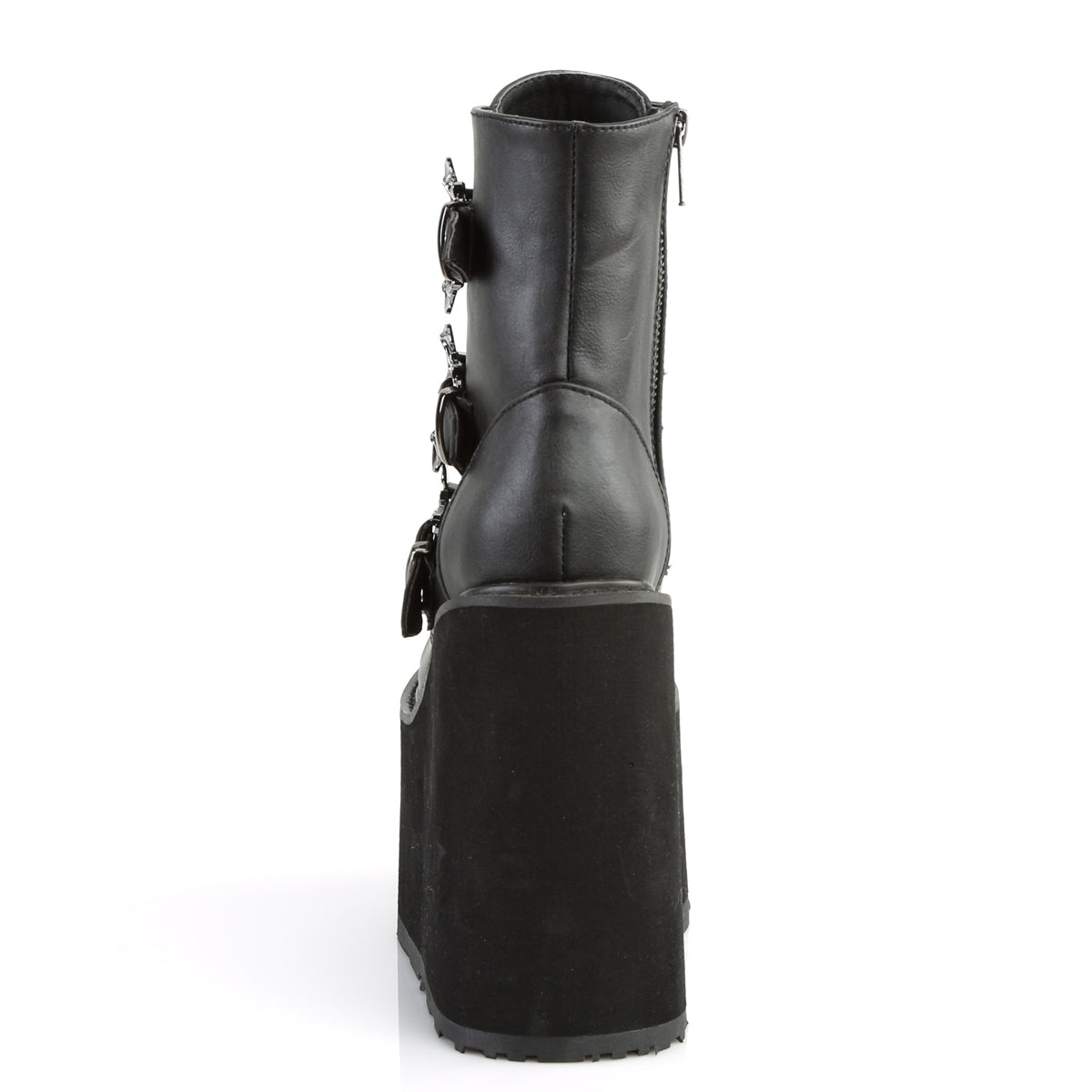 SWING-103 5 1/2" PF Lace-Up Ankle Boot w/ 3 Buckle Straps, Side Zip