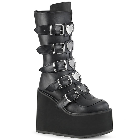 SWING-230 5 1/2" PF Mid-Calf Boot w/5 BuckleStraps, BackMetalZip