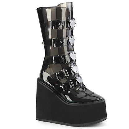 SWING-230C **5 1/2" PF Mid-Calf Boot w/5 Buckle Straps, Back Metal Zip
