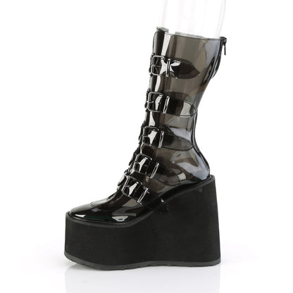 SWING-230C **5 1/2" PF Mid-Calf Boot w/5 Buckle Straps, Back Metal Zip