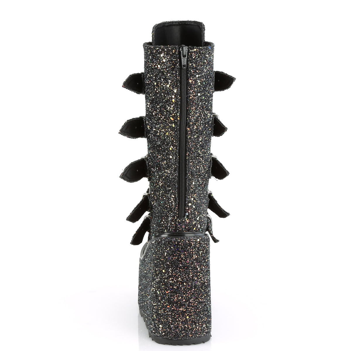 SWING-230G *5 1/2" PF Mid-Calf Boot w/ 5 Buckle Straps, Back Metal Zip